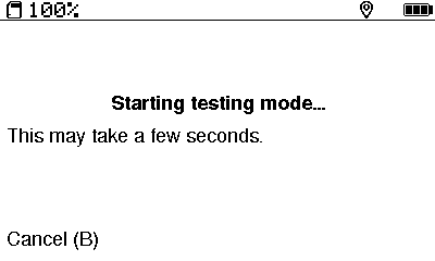 Ground Station waiting for testing mode to start
