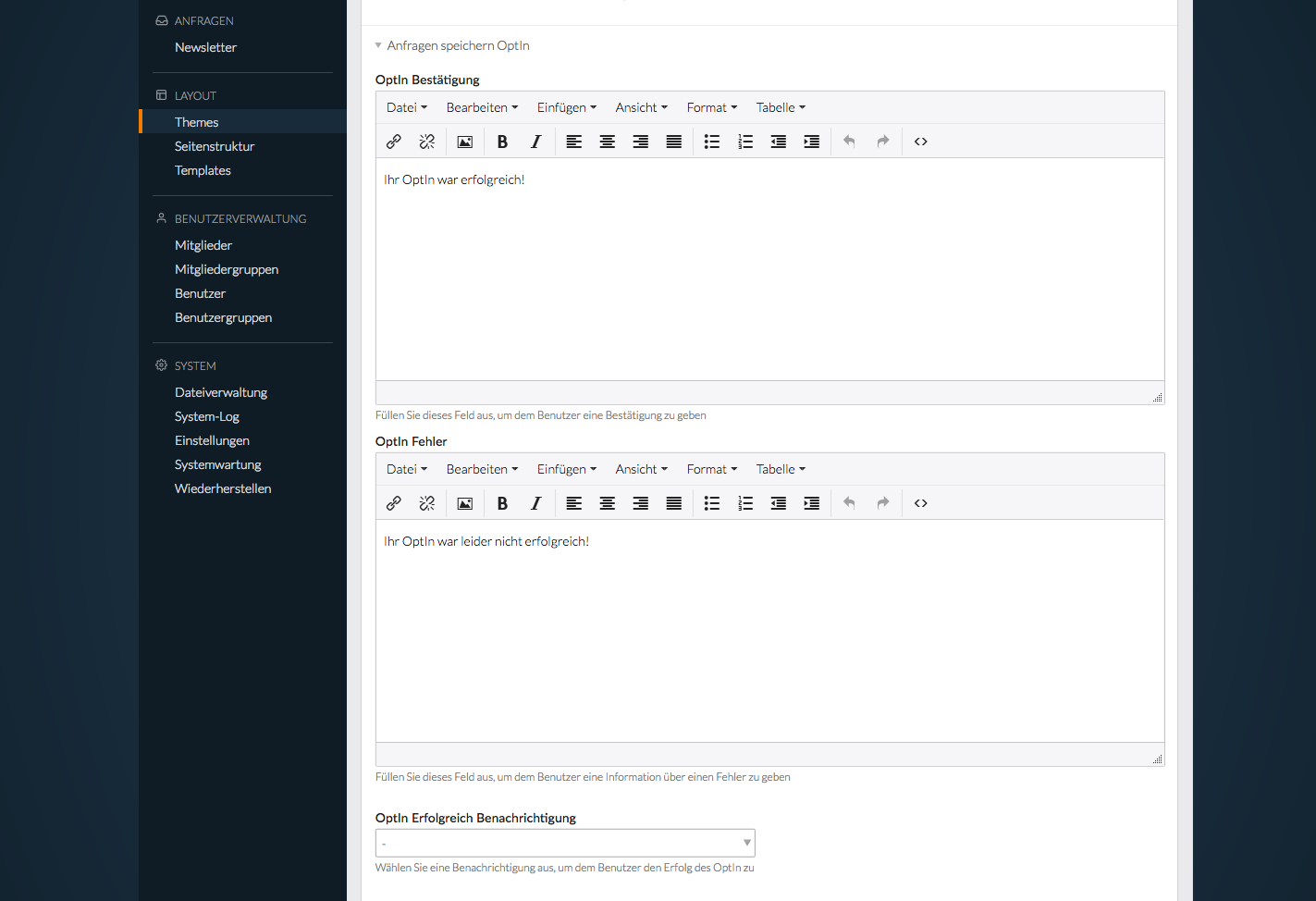 Module verification configuration