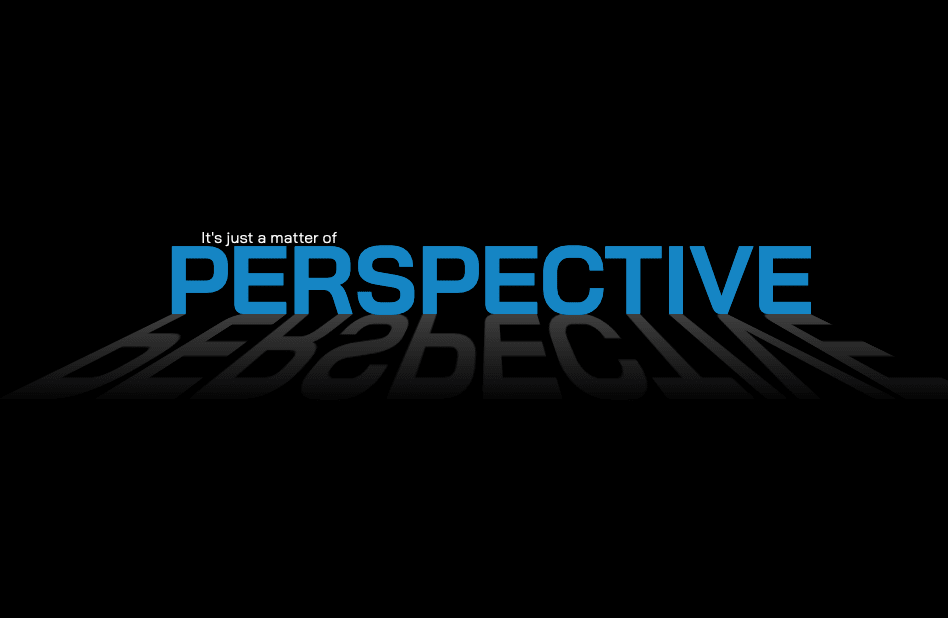 Layered text - Perspective