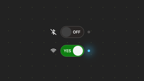 Simple switch with led indicator