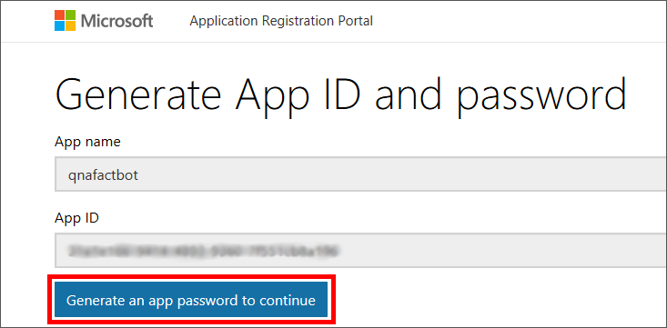 Generating an app password