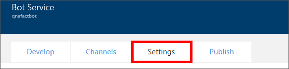 Opening the Settings page