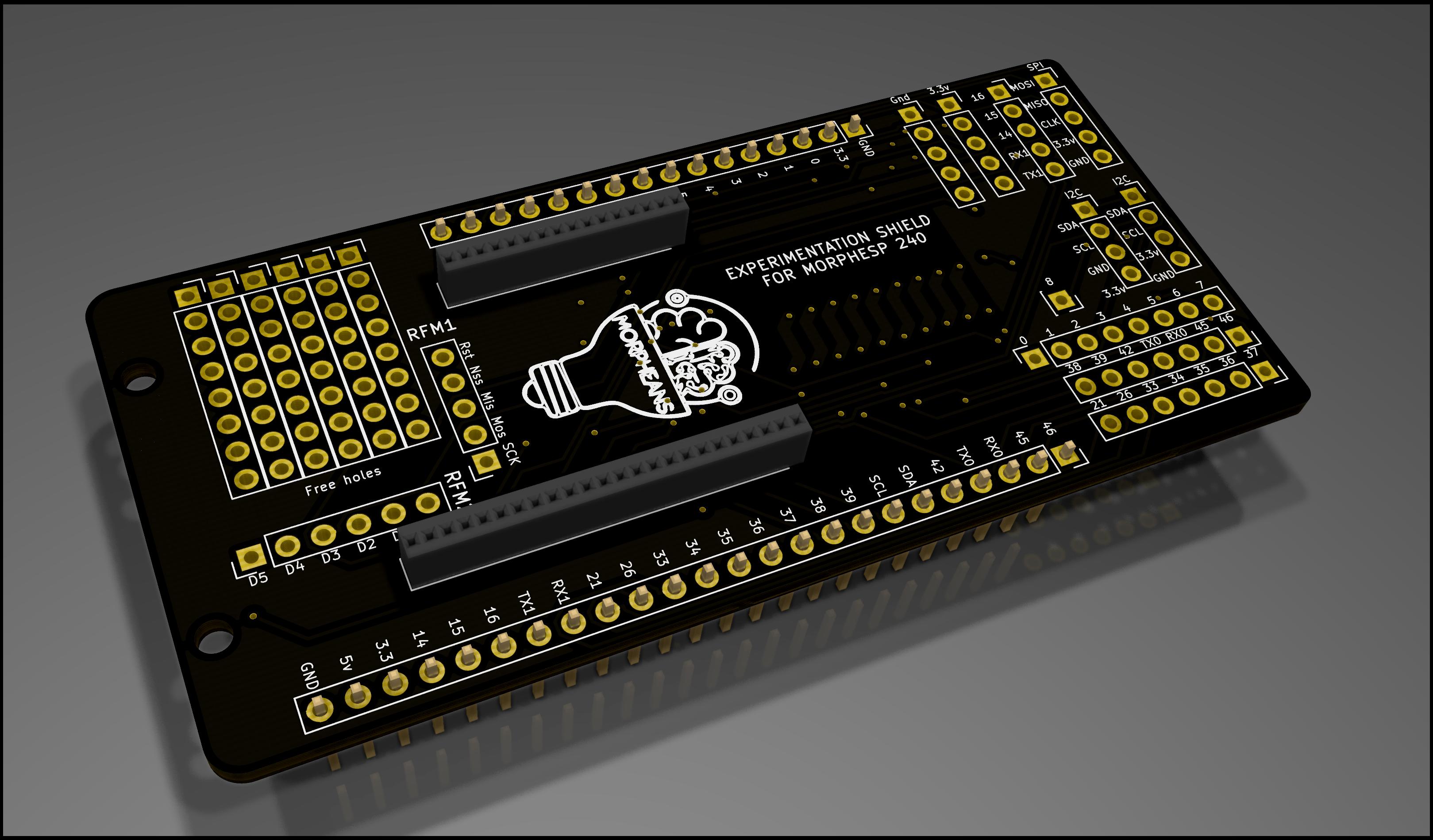 Morphesp240-addon devboard, from the project README