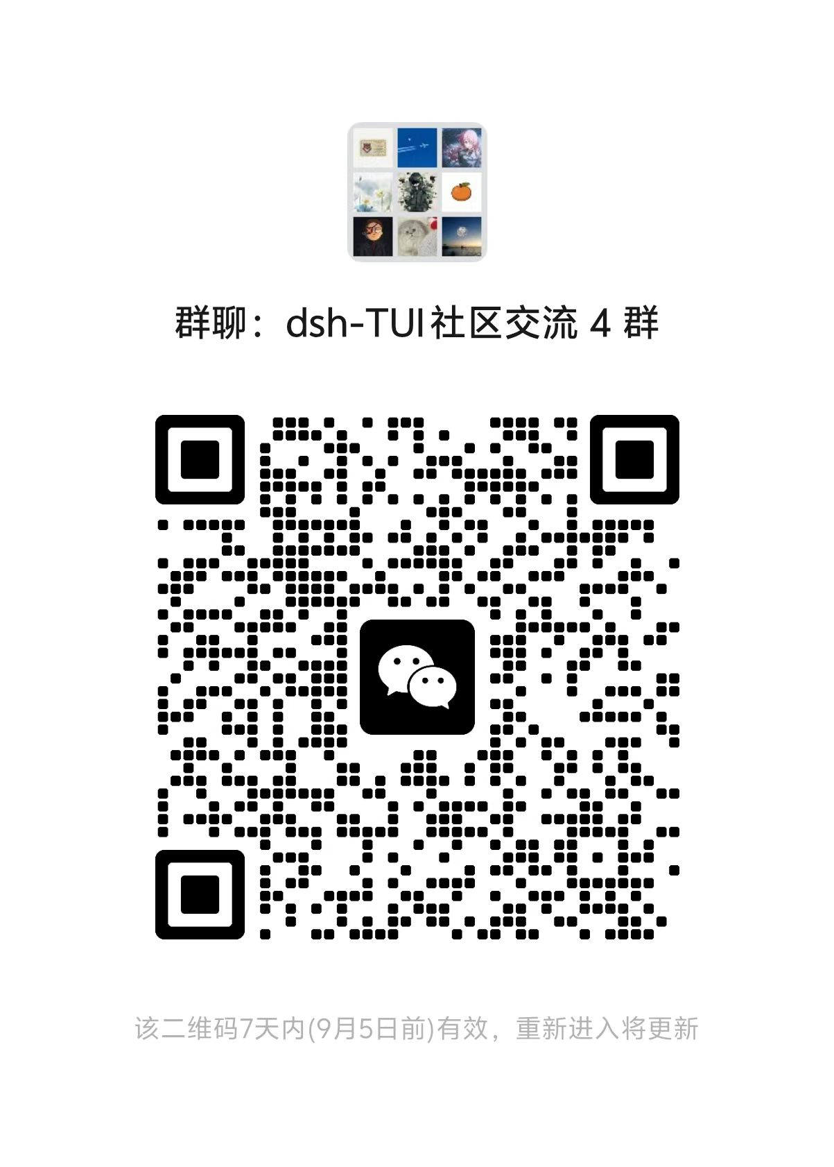 dsh-TUI 社区交流四群微信群二维码
