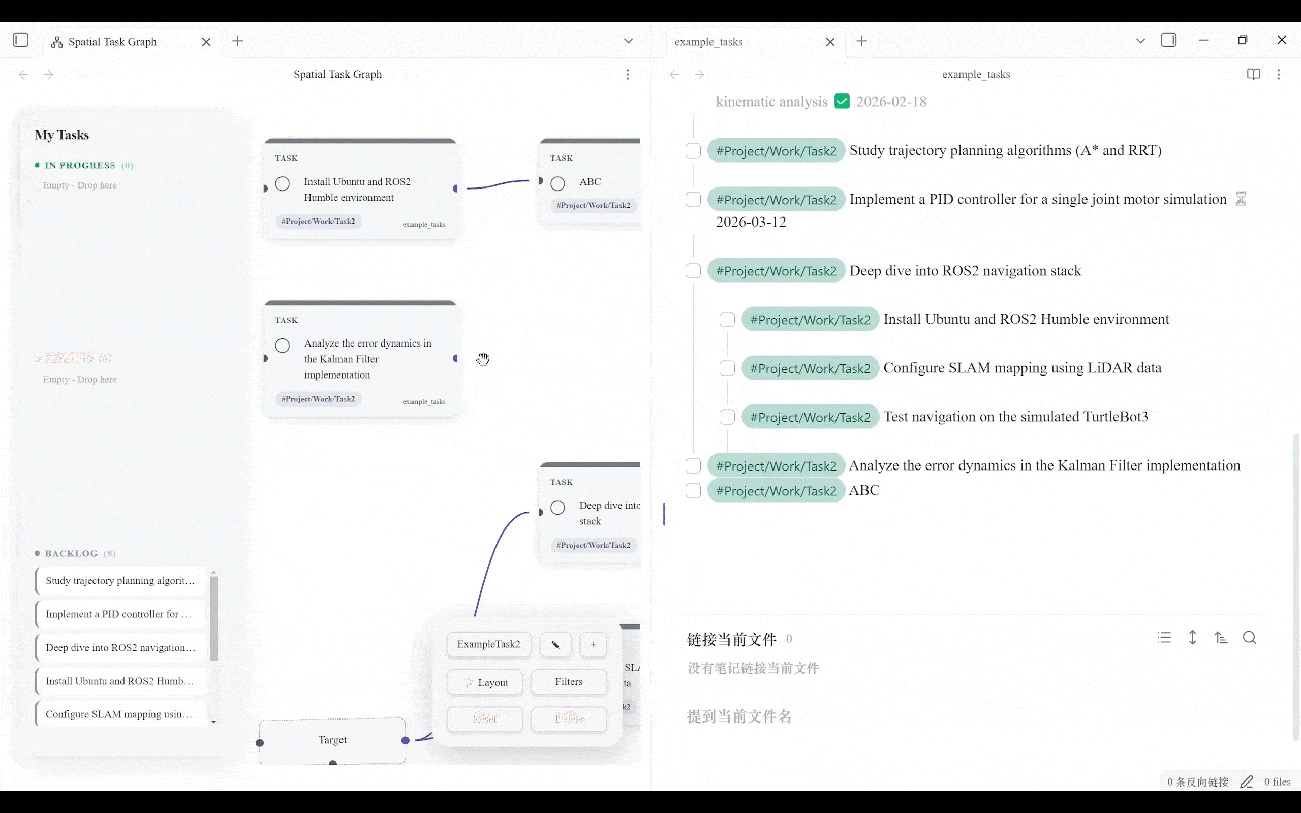 Drag to Create Task