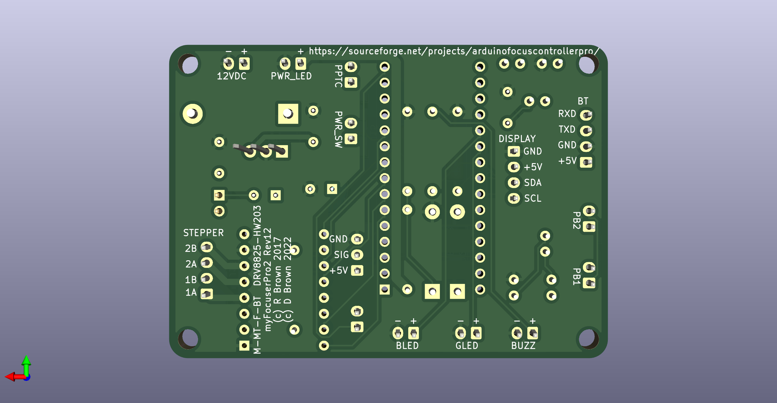 Back PCB render