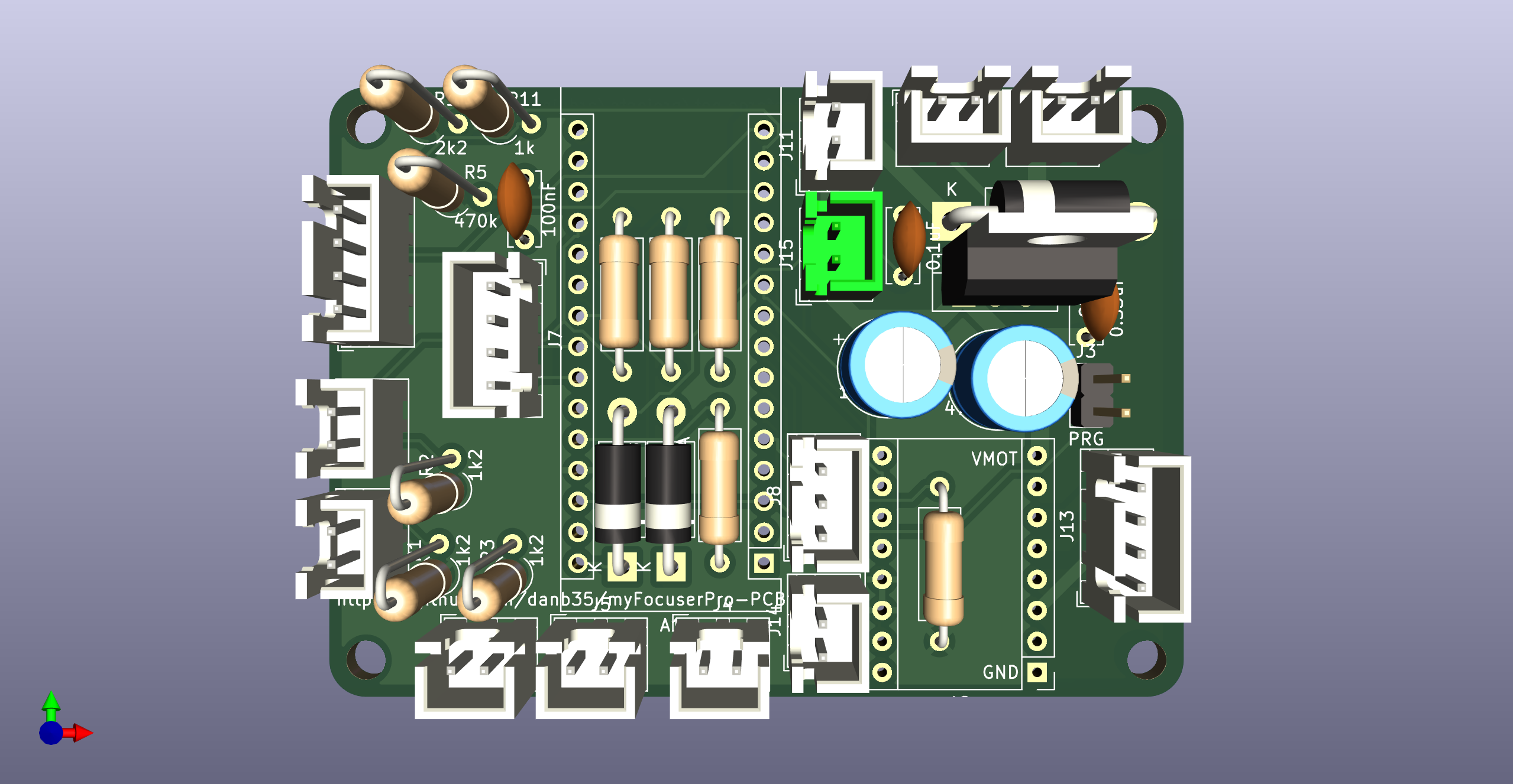 Front PCB render