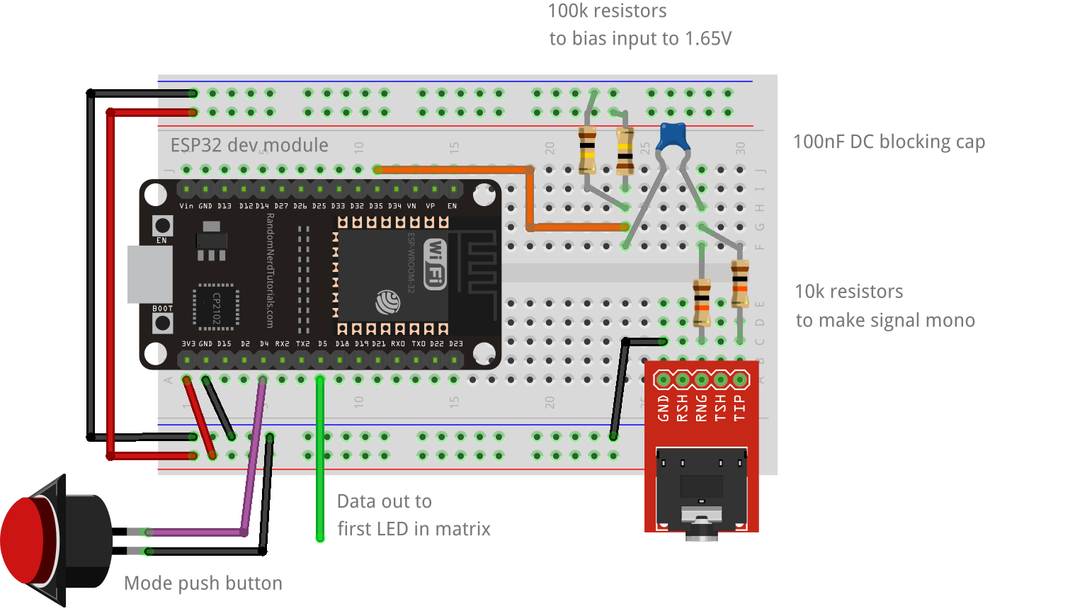 Circuit for using a line in