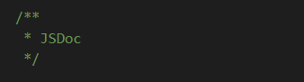 An example of a JSDoc comment