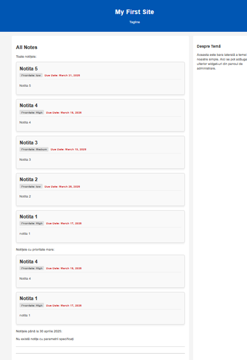 Rezultat Frontend