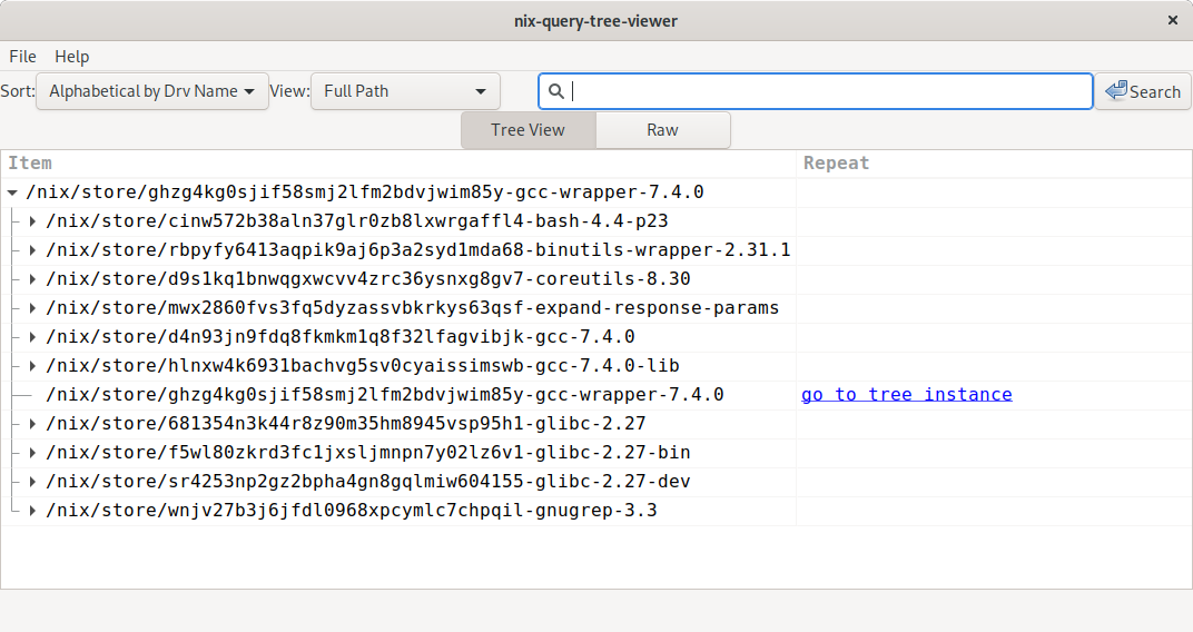 image of nix-query-tree-viewer