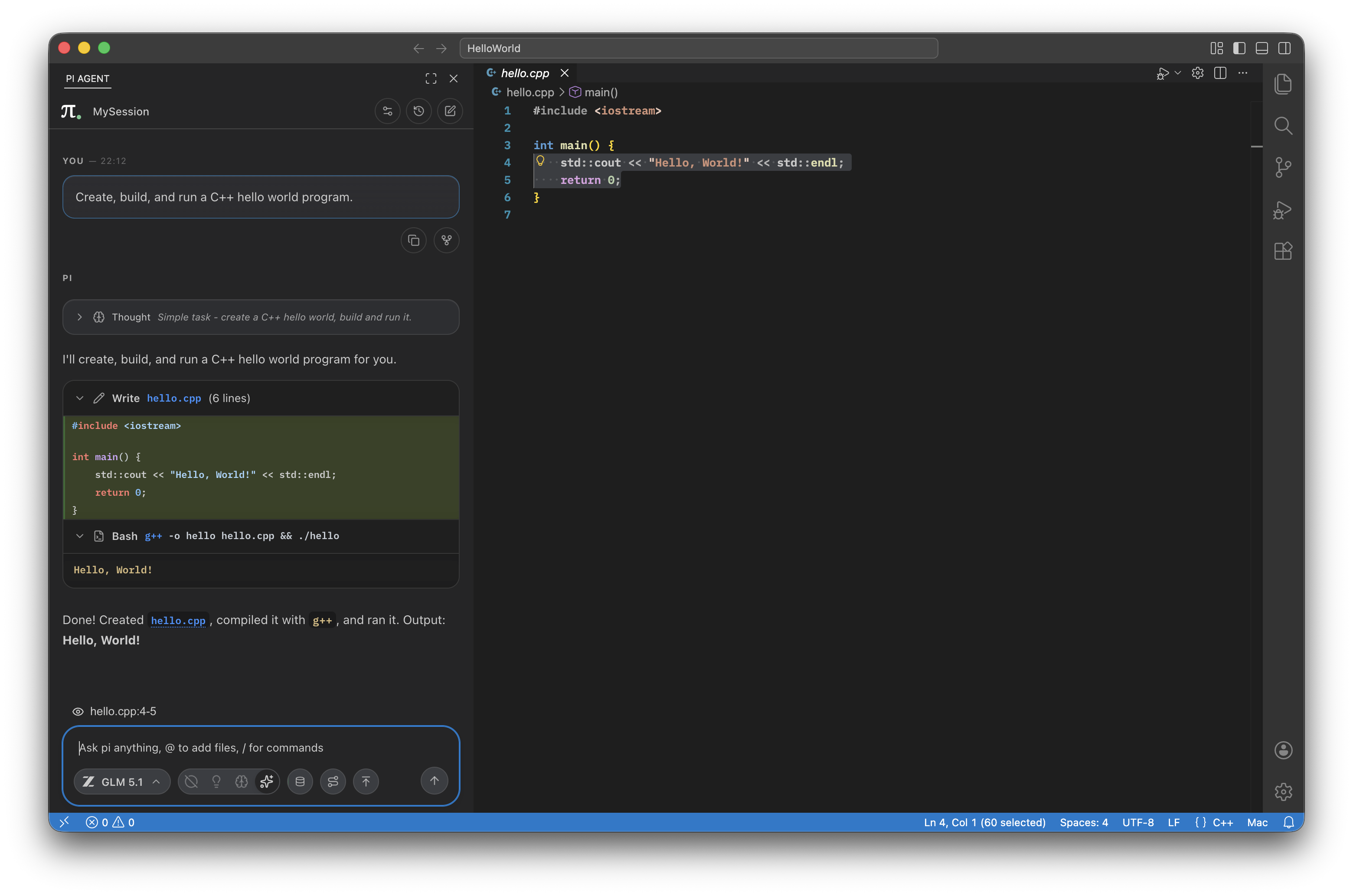 pi Agent for VS Code