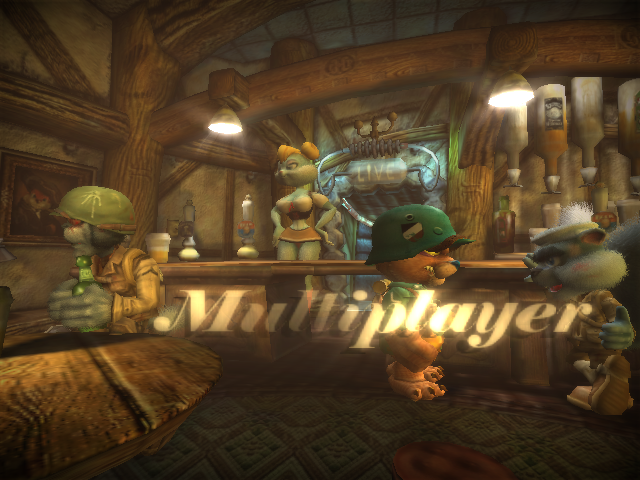 The main menu at the Xbox's 640×480