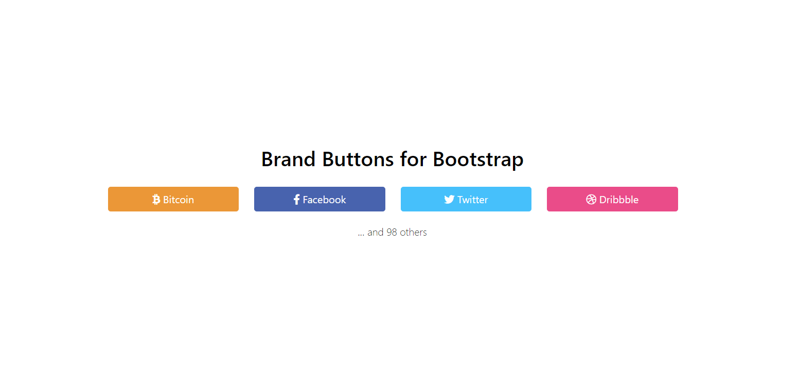 Bootstrap Brand Buttons