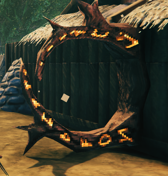 Portal mounted on a wood wall