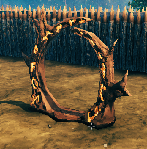 Portal placed upright on the ground