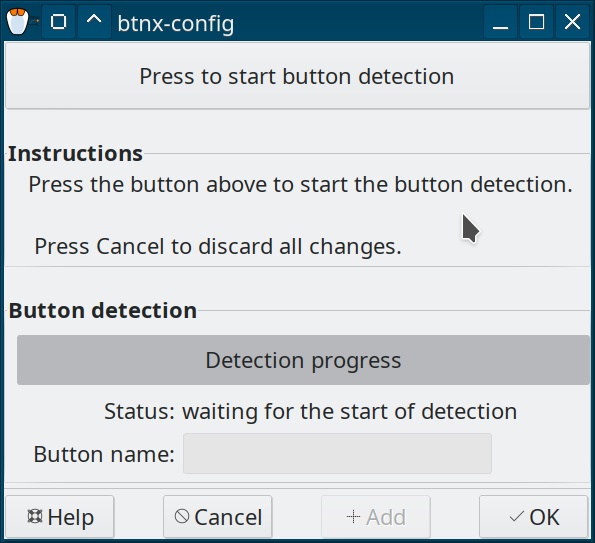 Button detection window