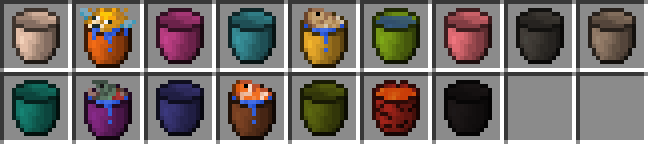 Ceramic Buckets with different colors