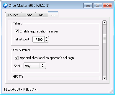 CW Skimmer Settings