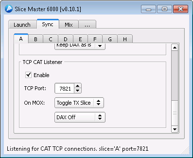 TCP CAT Sync