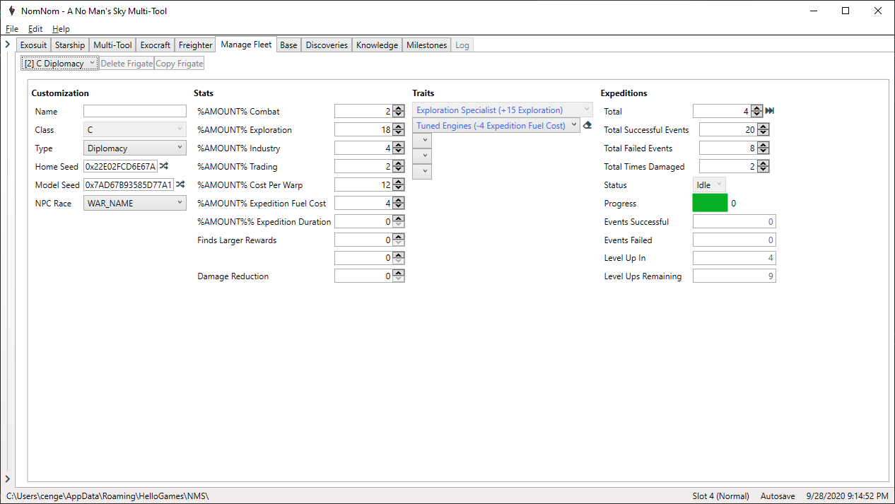 NMS save Editor. Rvdata save Editor.