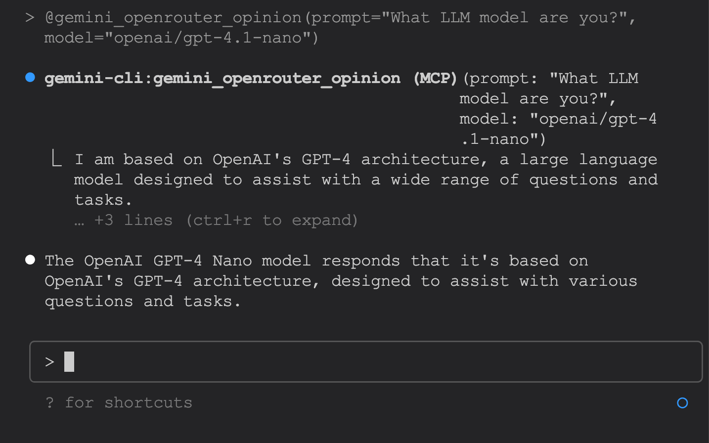 Claude Code with Gemini CLI MCP Server With OpenRouter API support