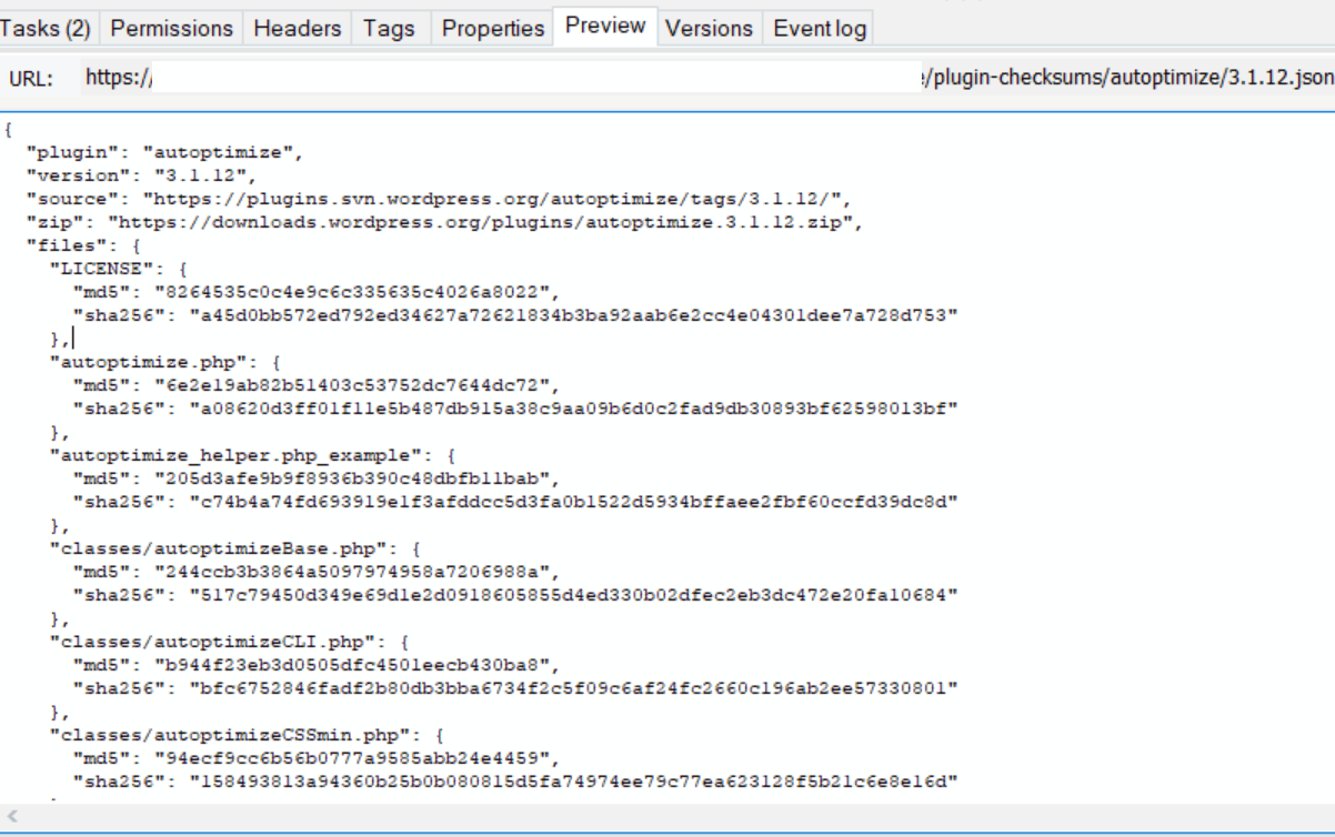 Plugin Checksums in Cloudflare R2 S3 Bucket