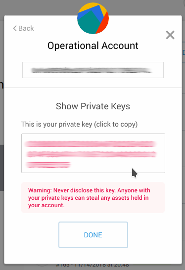 Show Private Keys