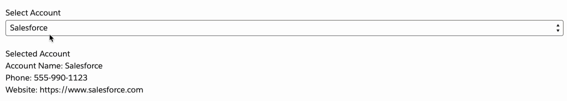 Account Picker Example