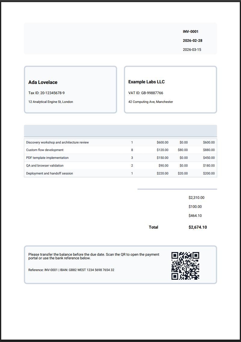 Generate PDF screenshot 3