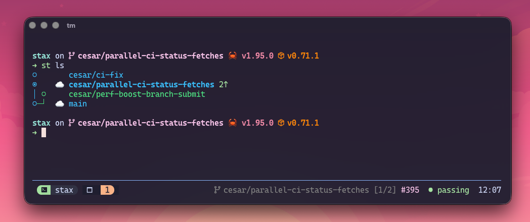 stax.tmux status bar