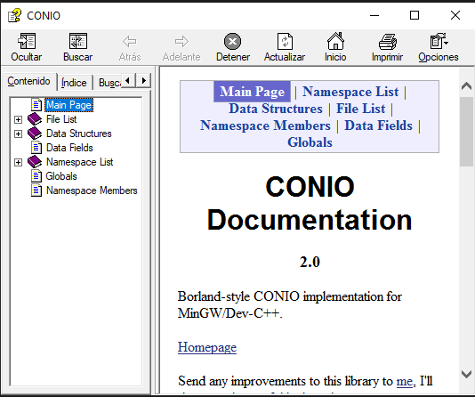 "Conio2 Documentation"