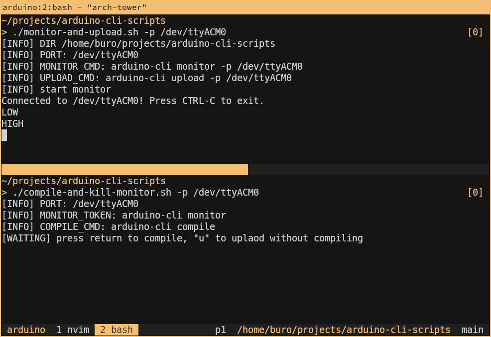 arduino cli scripts screenshot