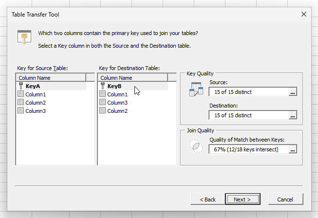 Screenshot of Key Mapper dialog