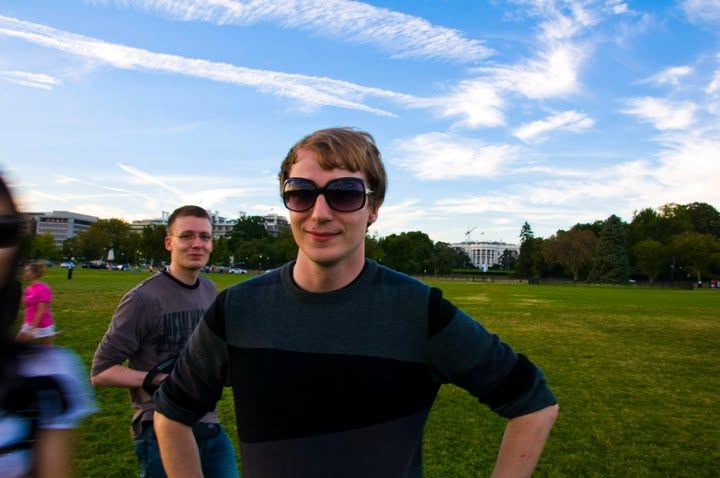 Me and the Doughnut infront of the white house