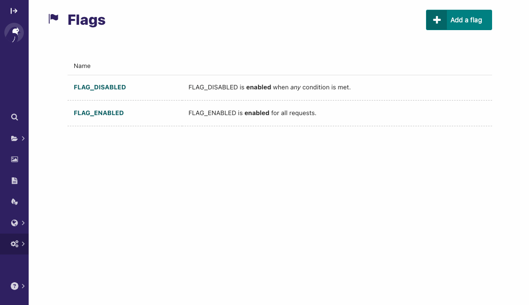 Feature flags in the Wagtail admin