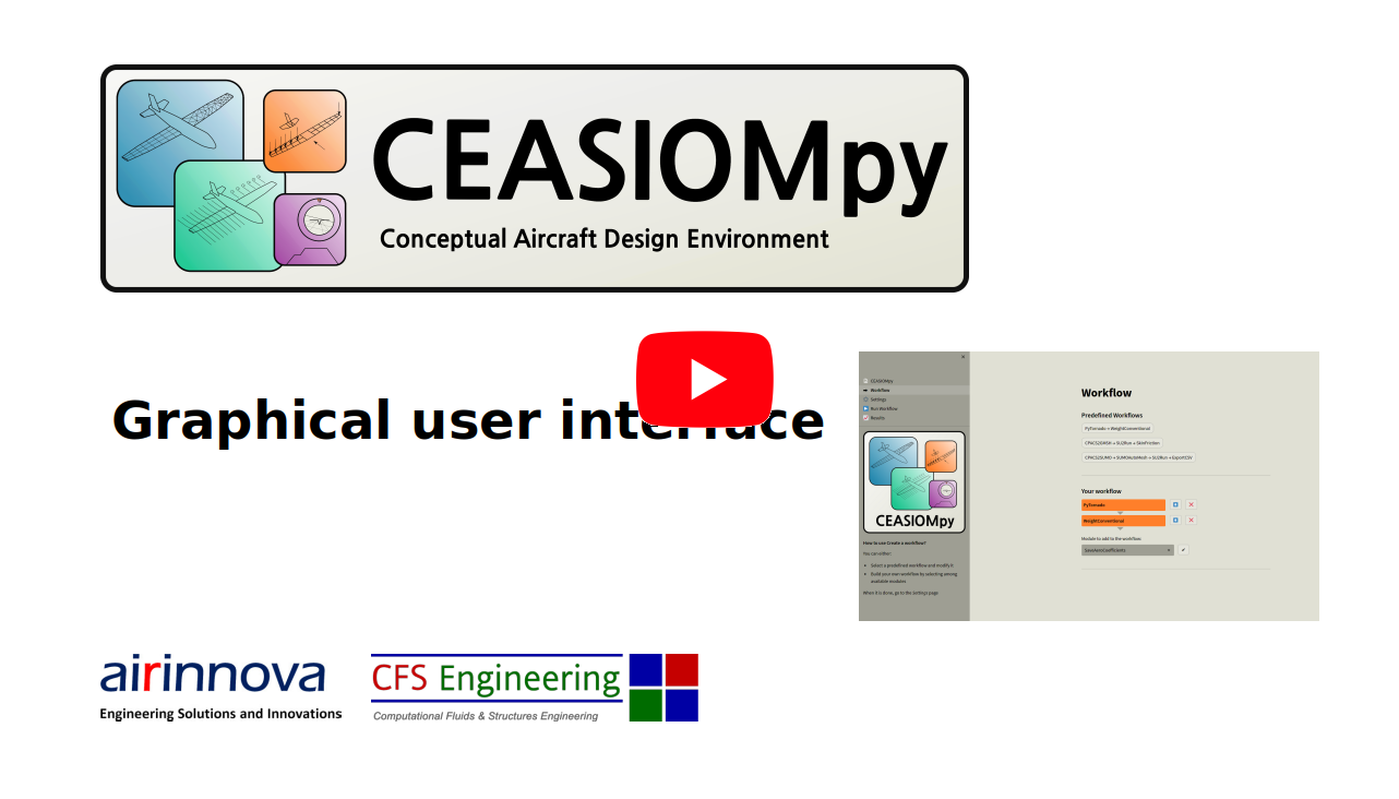 CEASIOMpy GUI Video tutorial (Test case 2)