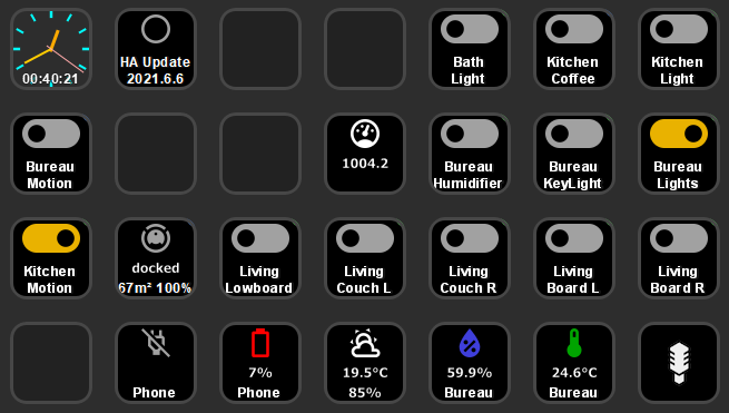 Example buttons
