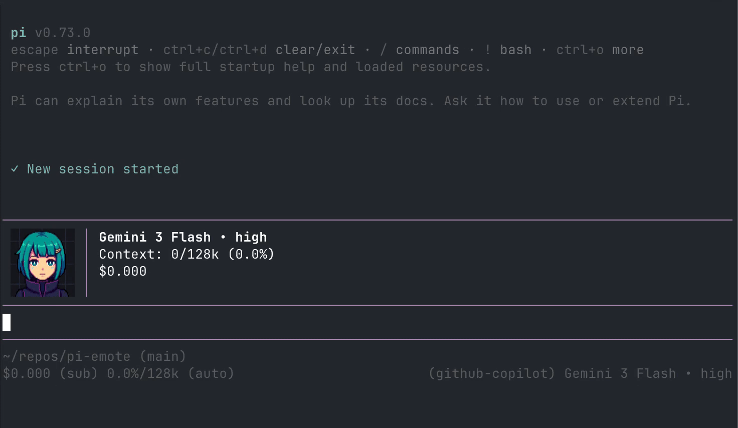 pi-emote screenshot 1
