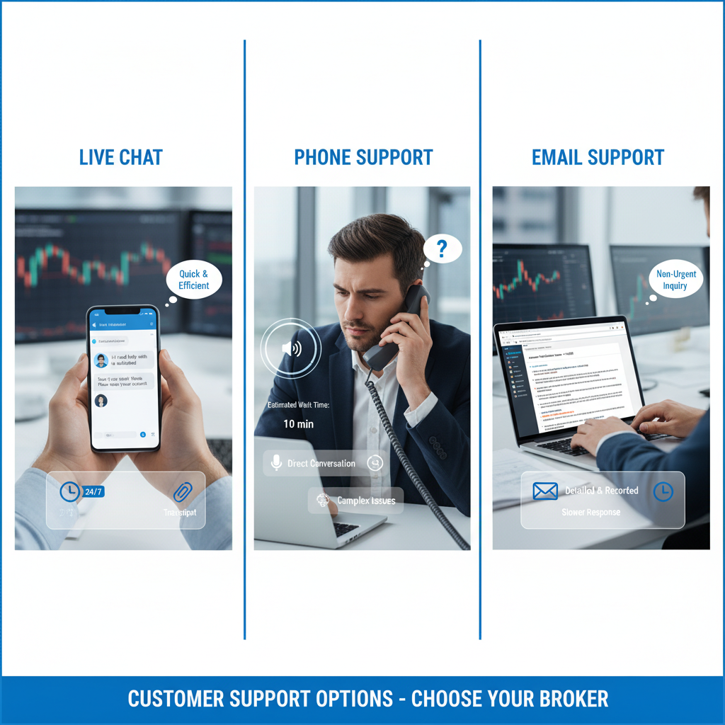 Excellent customer service in forex trading with different support channels