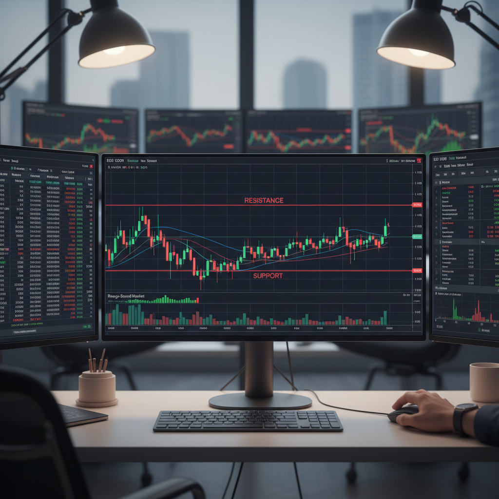 Diagram showing the concept of earning 50 pips daily in forex trading