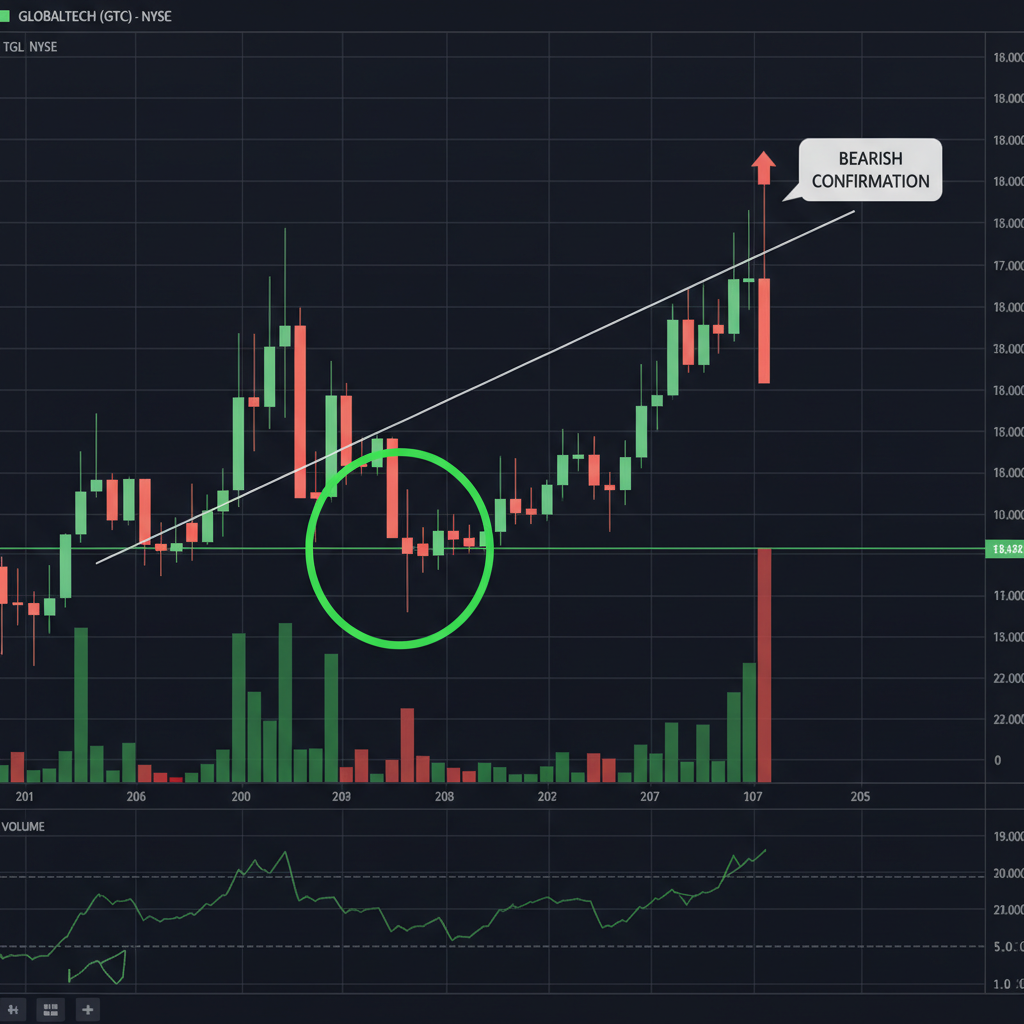 Chart showing hammer and hanging man patterns in Japanese candlesticks
