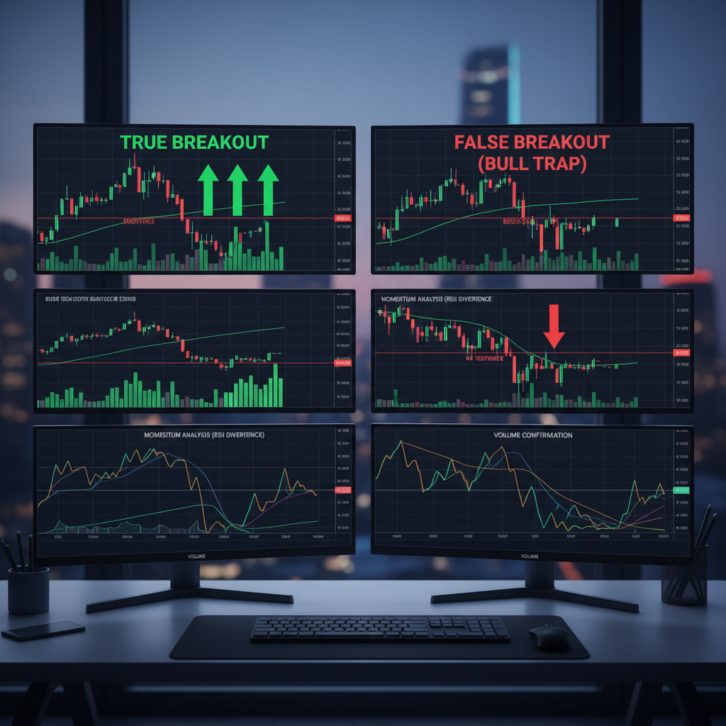 Breakout and Retest Pattern Chart