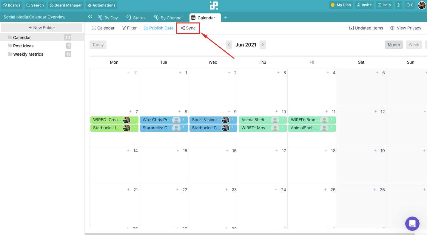 Interactive economic calendar interface showing events and categories