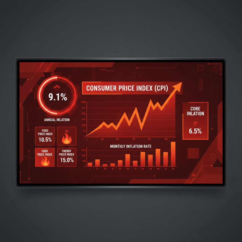 Chart showing Consumer Price Index and inflation impact on currencies
