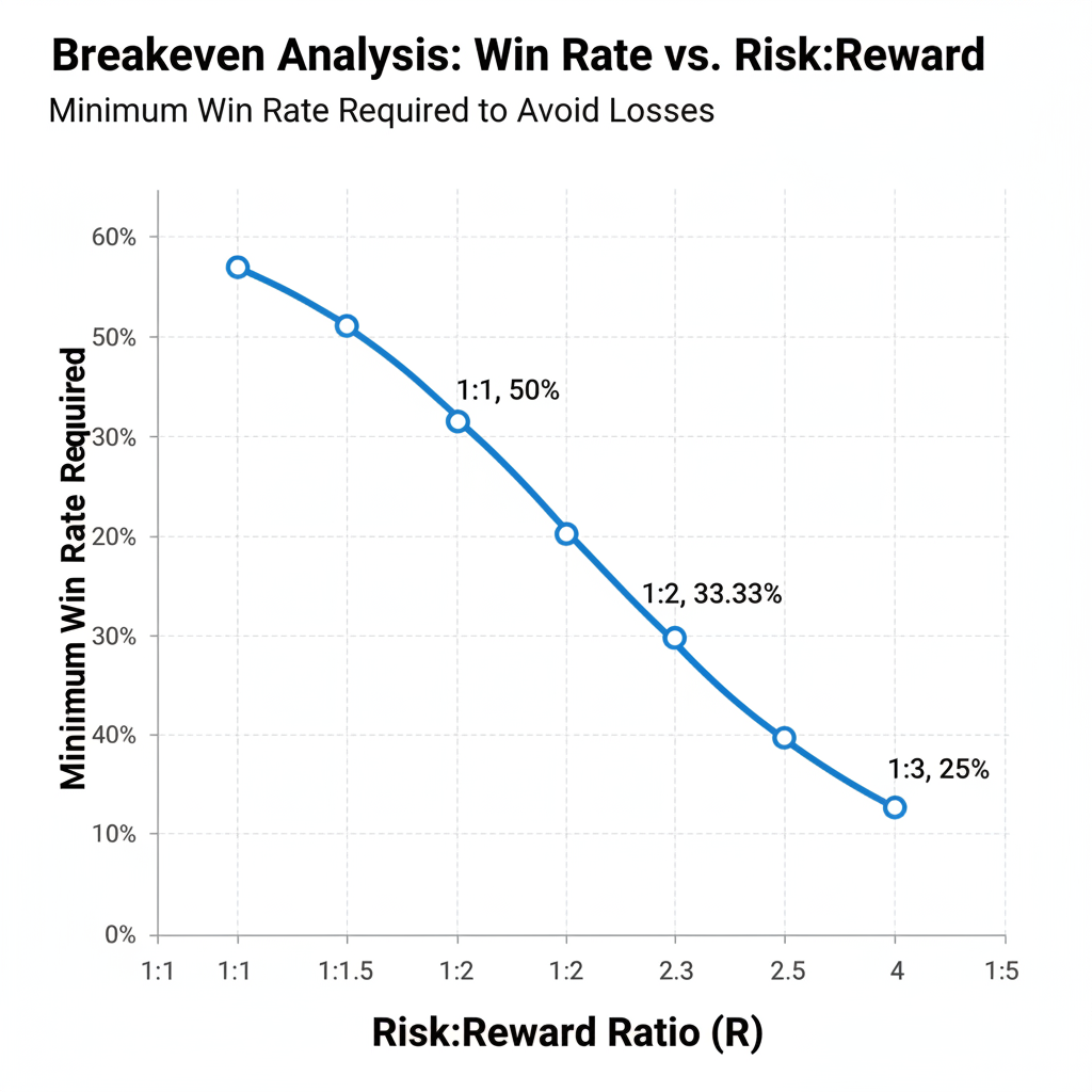 Breakeven Analysis for Different Risk-Reward Ratios