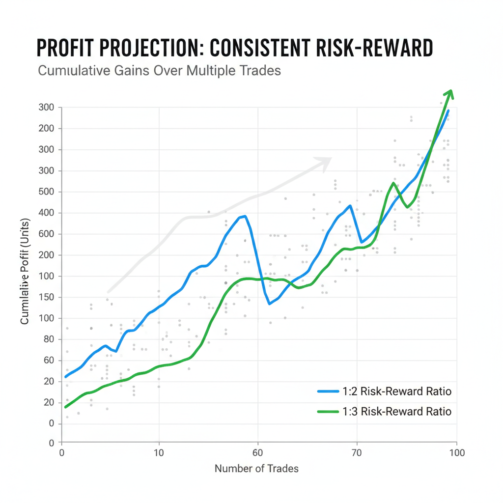 Profit Projection Examples with Different Risk-Reward Ratios