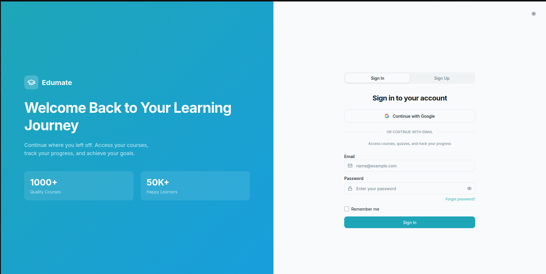 Login Page