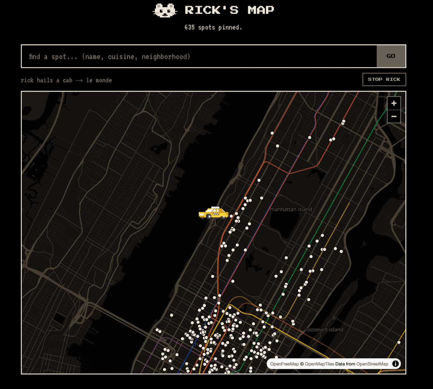 Rick's Map
