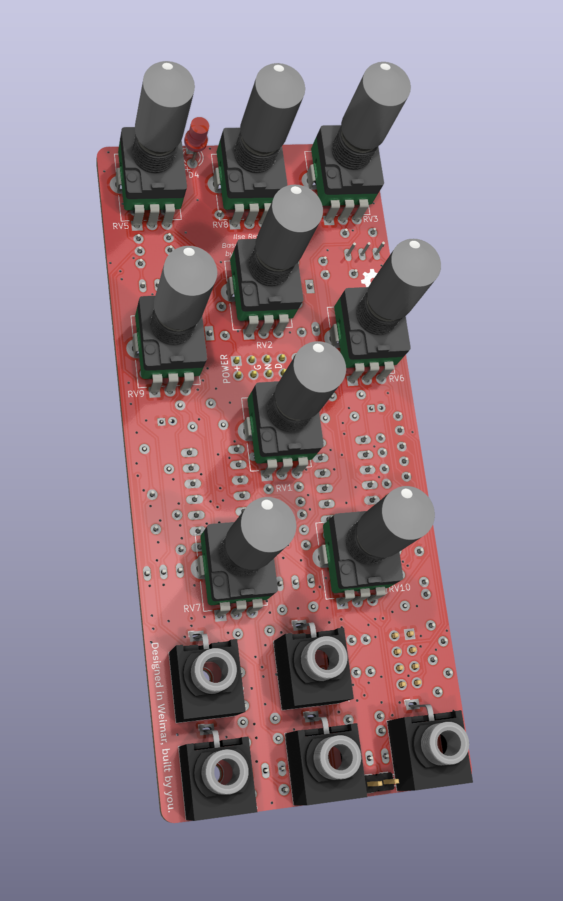 KiCad 3d view